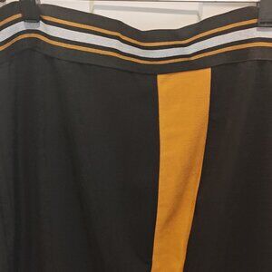 HAUTE MONDE BLACK AND  MUSTARD SKIRT  (SIZE 3X)